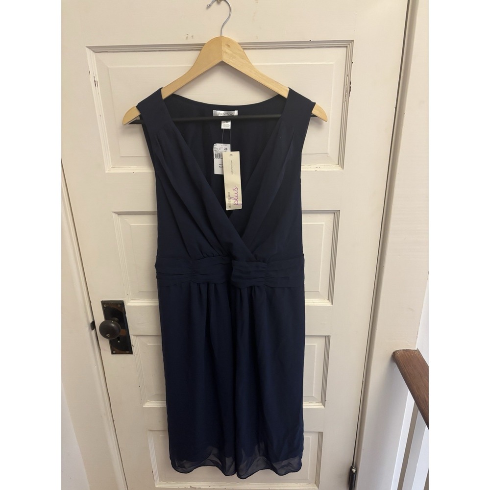 Motherhood Maternity Women's Navy Sleeveless Cocktail Dress Size 2X New